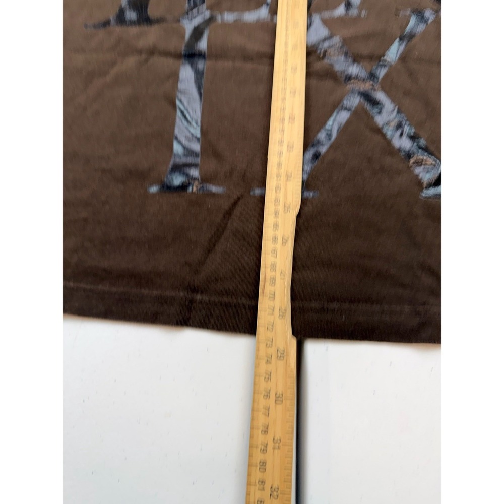 Sean John Y2K Spell-Out Double-Sided T-Shirt Brown Men's Sz XL - Picture 4 of 5